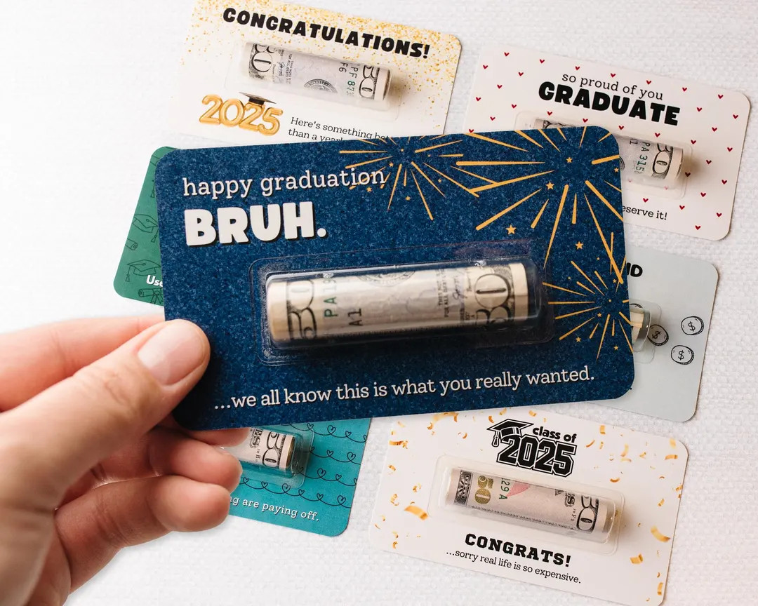 Graduation Funny Cash Gift - Cute & Clever Money Holder Gift for Grad Gift - High School Senior, ... | Etsy (Global)