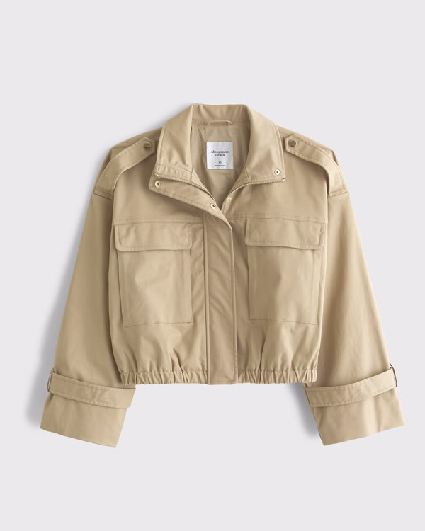 Lightweight Cinched Utility Jacket | Abercrombie & Fitch (US)