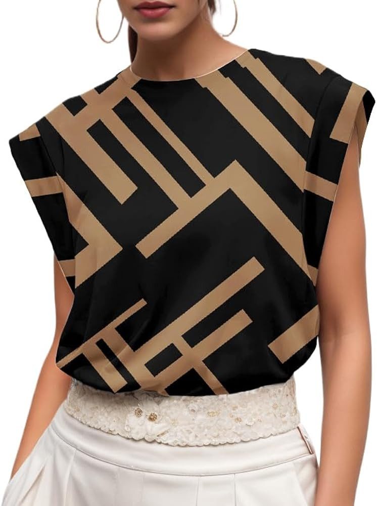 GRECERELLE Women 2026 Cap Sleeve Tops Summer Casual Tee Shirt Loose Crew Neck Basic Tank 2026 Tre... | Amazon (US)
