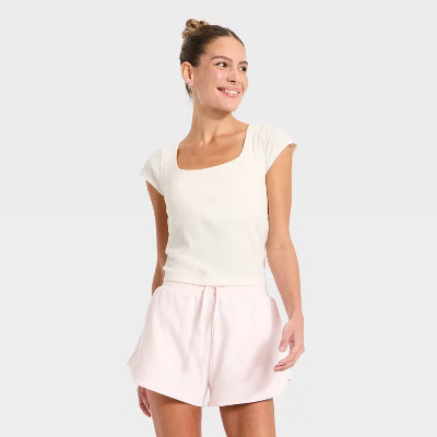 Women's Modal Ribbed Cap Sleeve Support Tank Top - All In Motion™ | Target