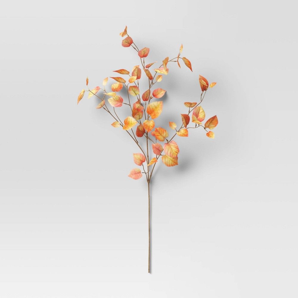 28" Artificial Hazel Leaf Stem - Threshold™ | Target