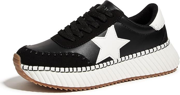 LUCKY STEP Women's Star Platform Sneakers Fashion Chunky Retro Trendy Casual Tennis Running Train... | Amazon (US)