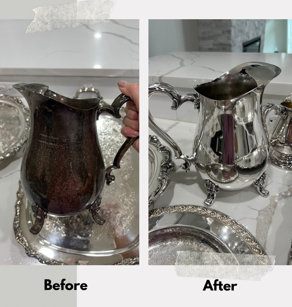 ✨ Bring Your Silver Back to Life! ✨
If your jewelry, flatware, or home decor has lost its shine, this amazing silver polish is a total game changer! It removes tarnish instantly and restores that brilliant, mirror-like finish. 💎

Perfect for sterling silver jewelry, antique trays, teapots, serving pieces, and heirloom silverware.

🔹 Polishes + Protects
🔹 Removes tarnish in seconds
🔹 Safe for fine silver, plated silver, and vintage pieces
🔹 Easy to use — just wipe, rinse, and dry!

If you love that freshly polished look, this is your new must-have for keeping everything gleaming and photo-ready. ✨

#LTKFindsUnder50 #LTKHome #LTKU