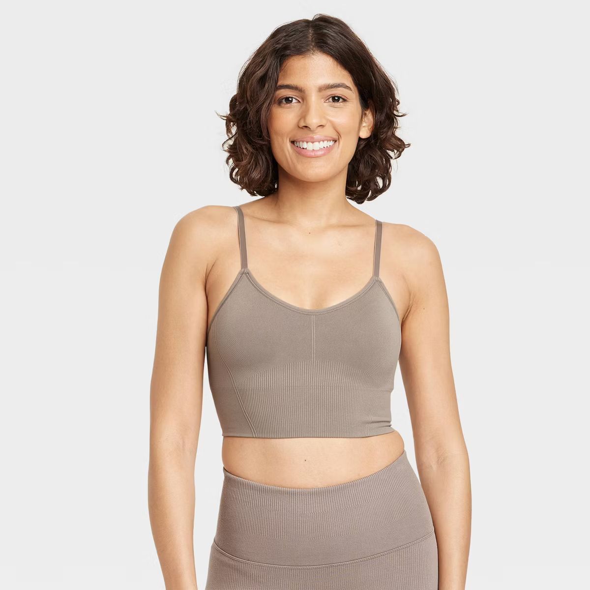 Women's Seamless Medium Support Cami Longline Sports Bra - All In Motion™ | Target