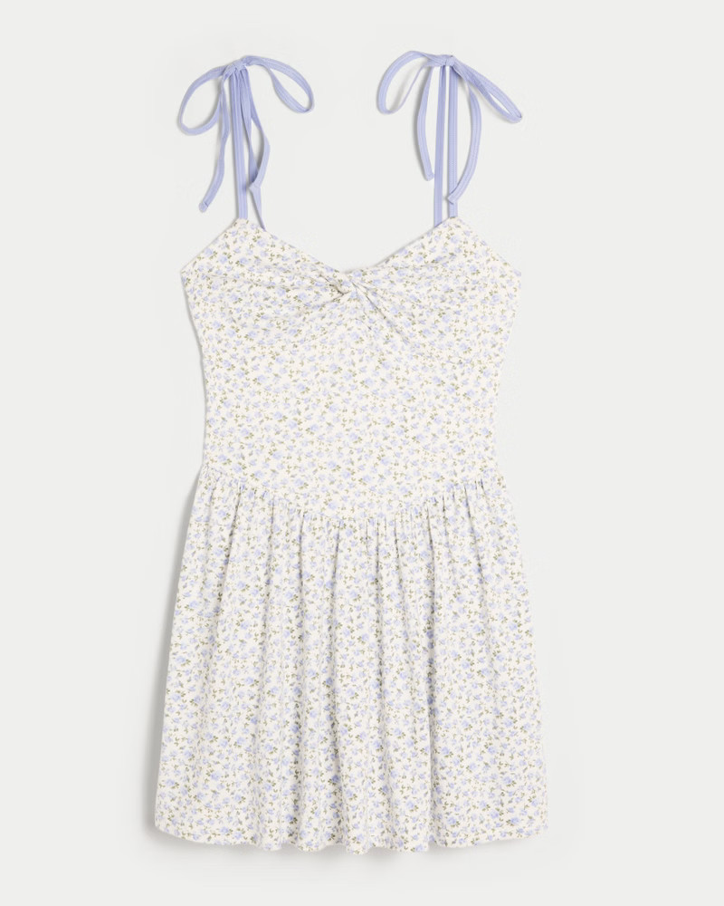 Women's Drop-Waist Knit Mini Dress from Hollister | Hollister (US)