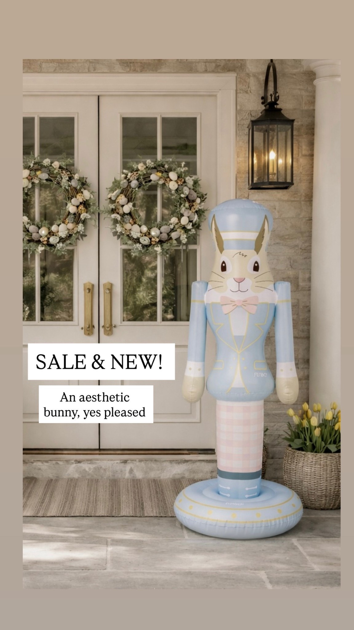 Finally, an aesthetic blowup this Easter bunny is so adorable and it’s on sale right now new and on sale blowup aesthetic Easter bunny for your front porch

#LTKHome #LTKSaleAlert