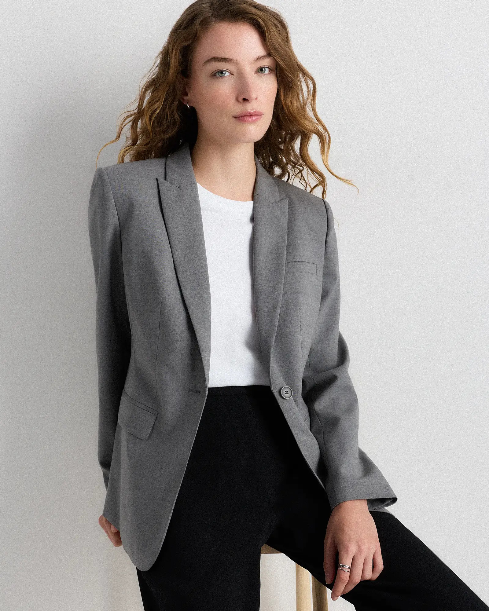 Italian Wool Long Blazer | Quince