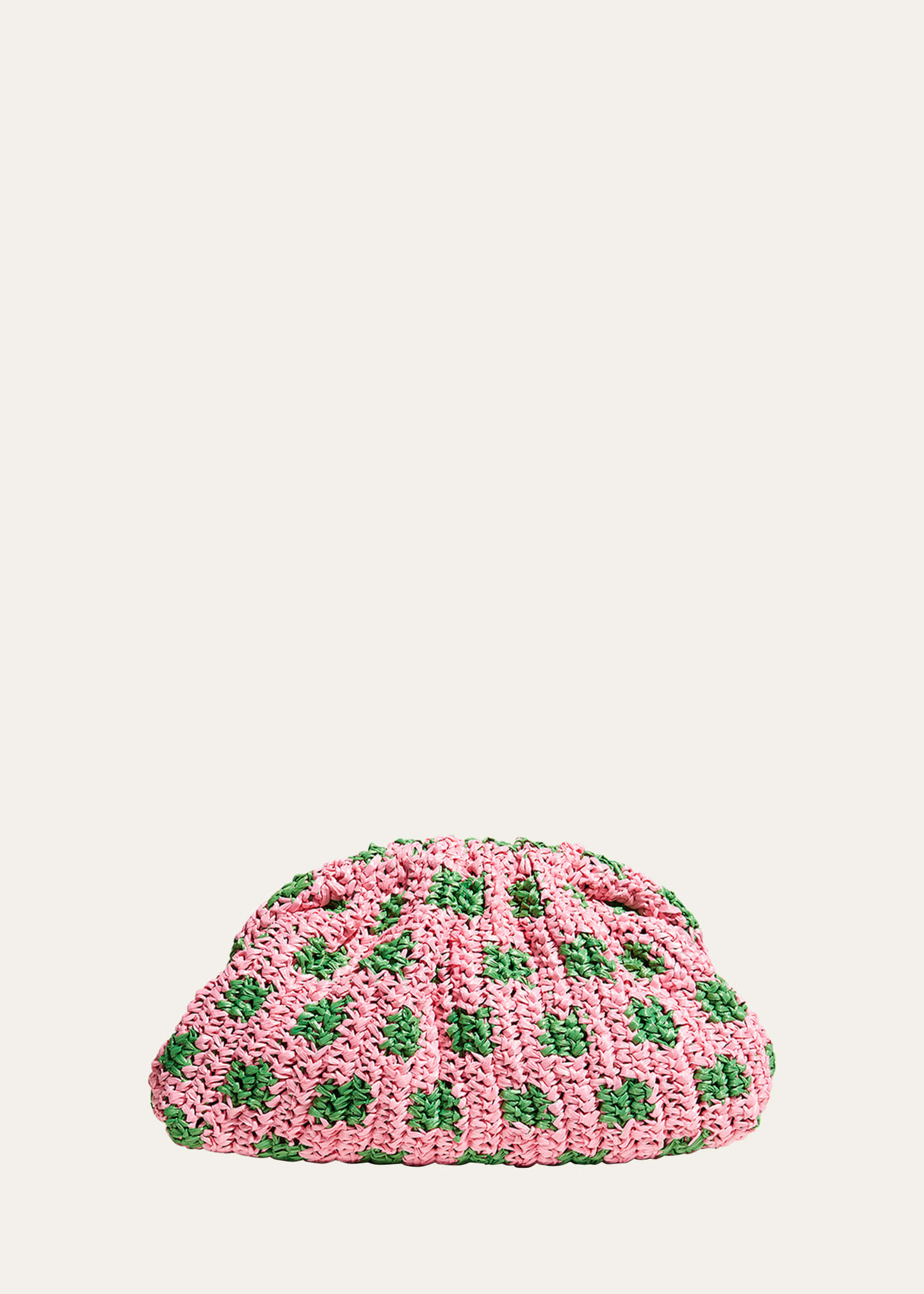 Maria La Rosa Game Striped Crochet Clutch Bag | Bergdorf Goodman