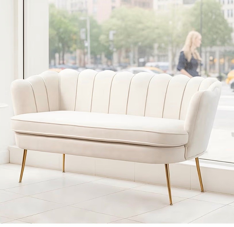 59'' Loveseat Sofa, Modern Chenille 2-Seater Sofa with Golden Legs #ltkamazonspringsale

#LTKHome #LTKSaleAlert