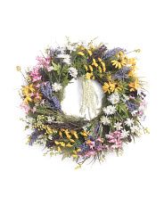 36in Floral Mum Wreath | TJ Maxx