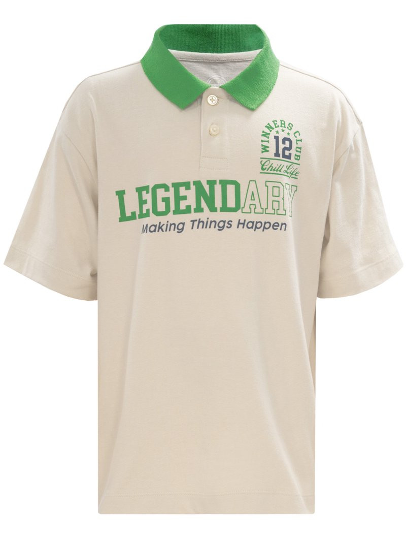 Wonder Nation Boy's Short Sleeve Graphic Polo T-Shirt, Sizes 4-18 & Husky | Walmart (US)