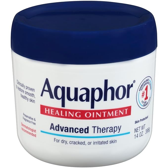 Aquaphor Healing Ointment Moisturizing Skin Protectant for Dry Cracked Hands Heels and Elbows Use... | Amazon (US)