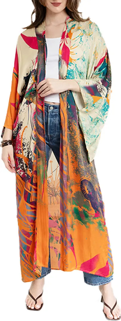 SAACHI Abstract Floral Duster | Nordstromrack | Nordstrom Rack