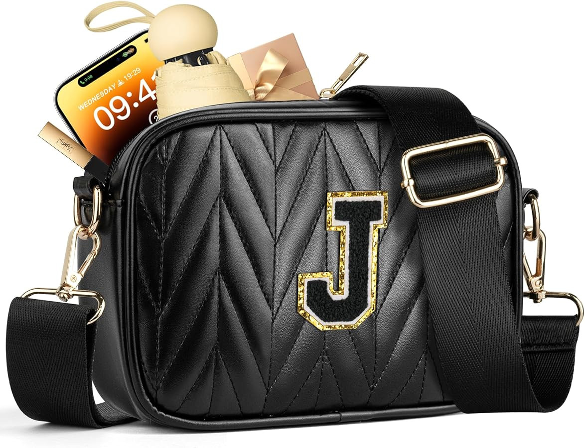 TOPEAST Small Leather Crossbody Bags for Women - Travel Essentials, Christmas Birthday Gifts Quil... | Amazon (US)