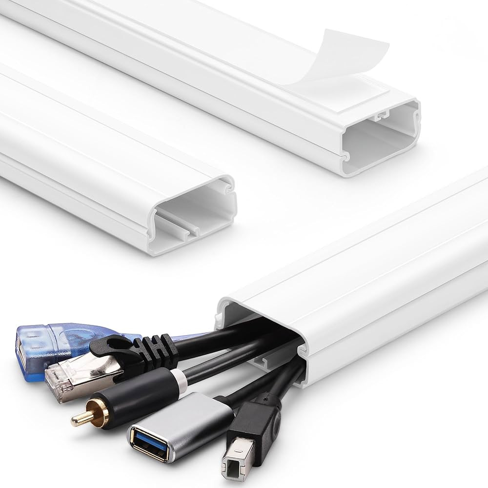 TV Cord Hider - 39in(3xL13in) Cord Covers for Wall Mounted TV Cable Hider Wall Kit | Wire Hiders ... | Amazon (US)