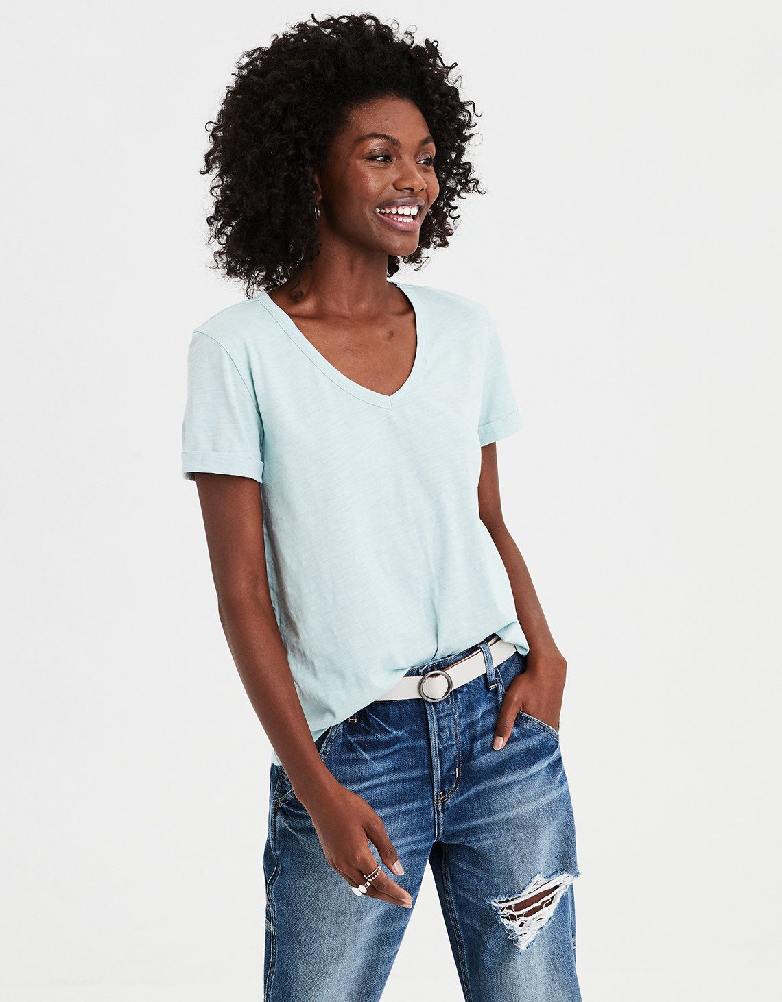 AE V-Neck Favorite T-Shirt | American Eagle Outfitters (US & CA)