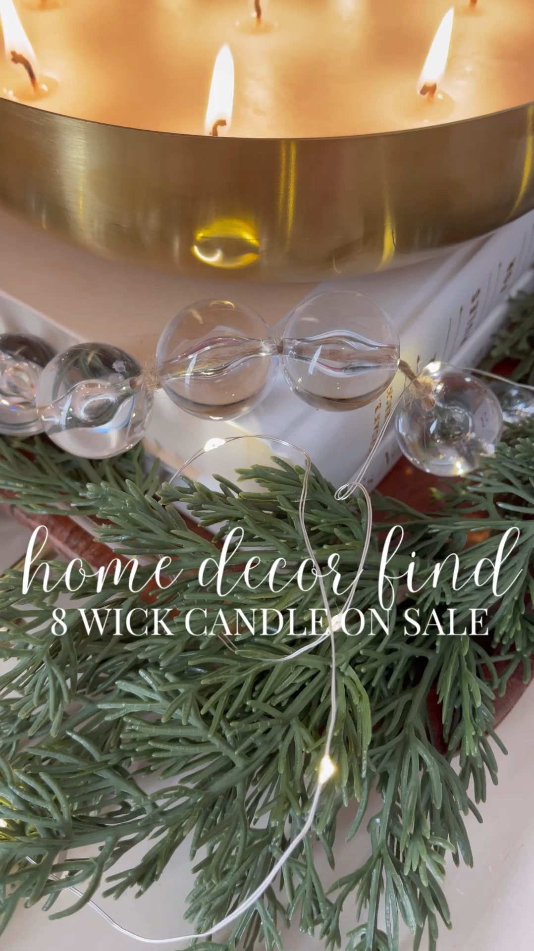 This beautiful 8 wick candle from Kohls is perfect for the holidays and smells so good! Apple spice is the scent and it makes me think of the candles my mom used to burn during the holidays growing up. ♥️ It’s on sale right now under $30 and also comes in silver in a blue citron scent. This would make a beautiful gift!

#LTKHome #LTKGiftGuide #LTKHoliday