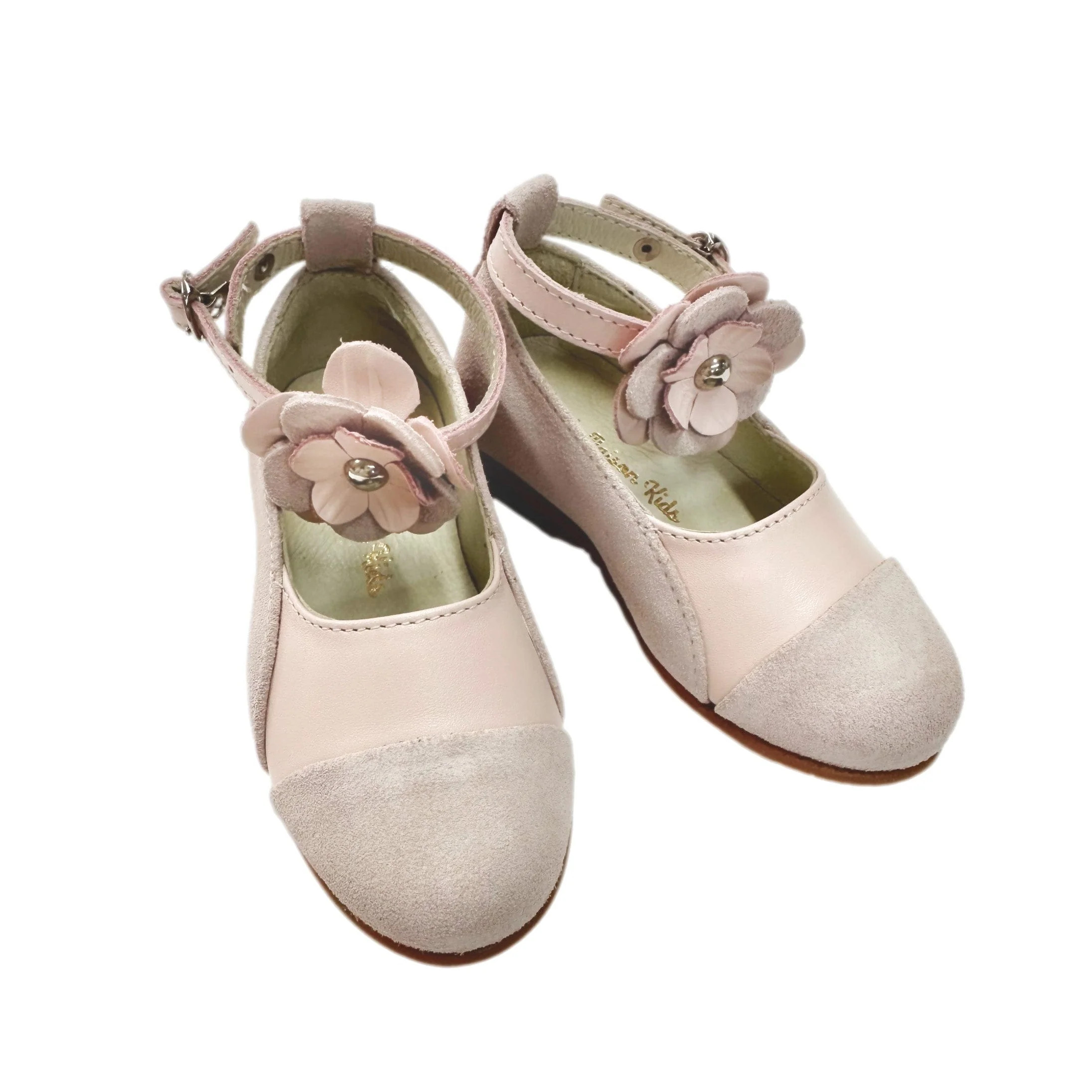 Faina Pink Leather Mary Janes | petite maison kids