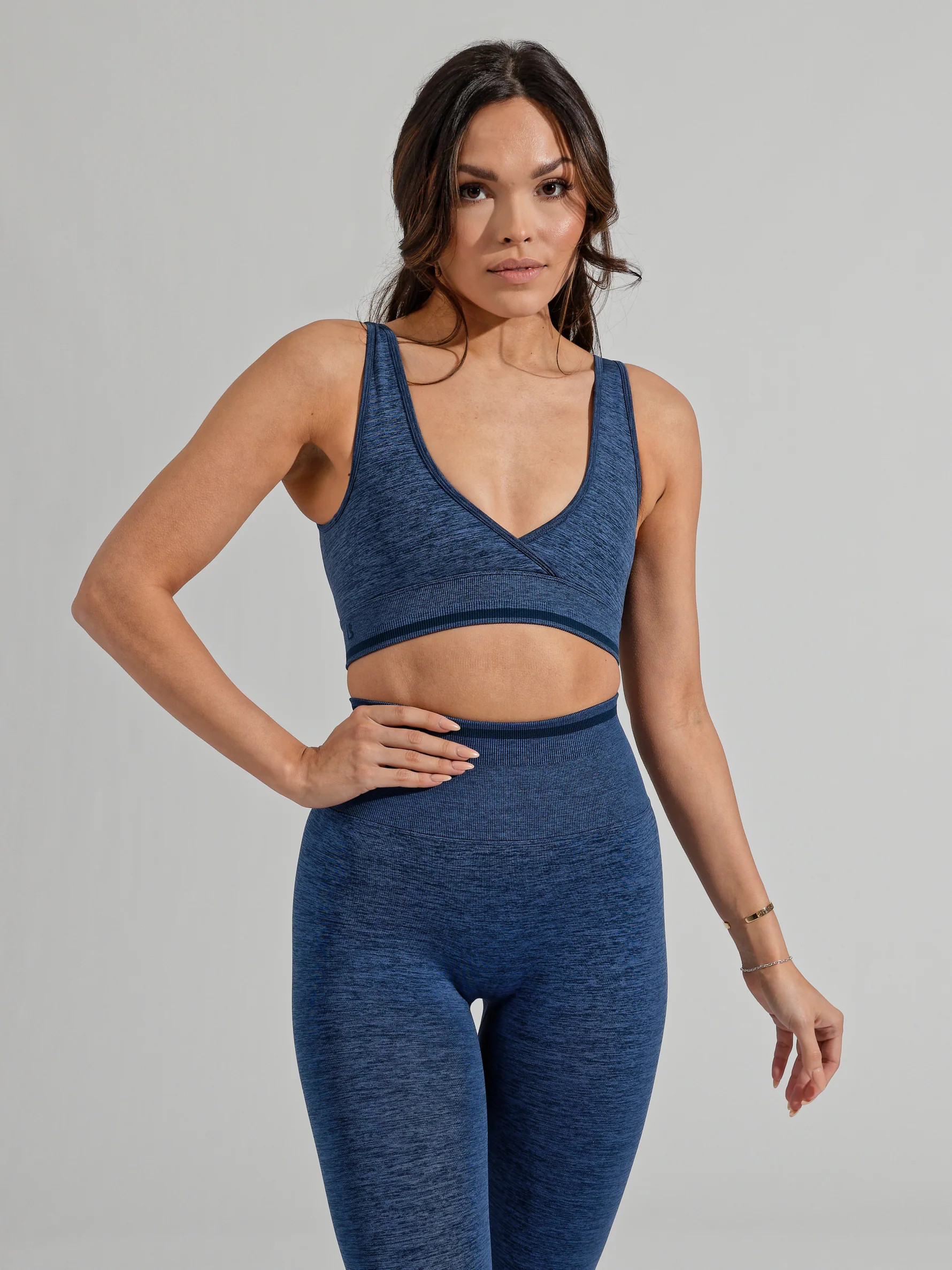 BBL Seamless Sports Bra - Baked Blue | Buffbunny