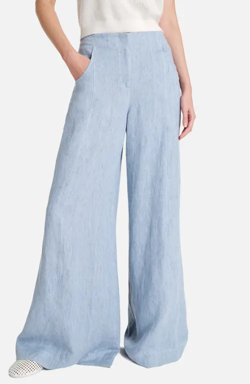 TWP Demie Hemp Wide Leg Pants in Light Indigo at Nordstrom, Size 4 | Nordstrom