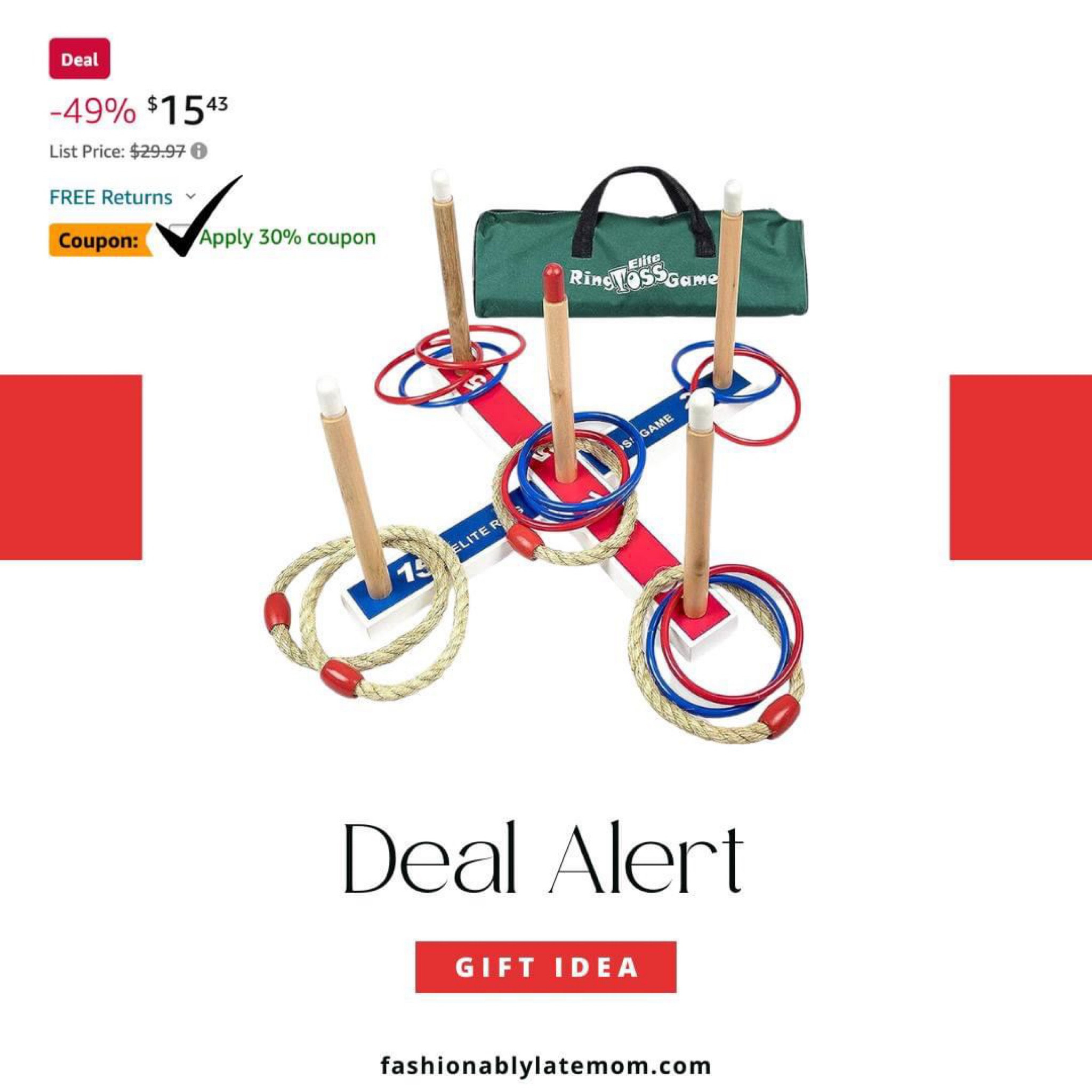 This is such a fun game for outside! 
Fashionablylatemom 
Ring toss game 
Gift idea 
Amazon find 
Gift idea for kids 

#LTKkids #LTKGiftGuide