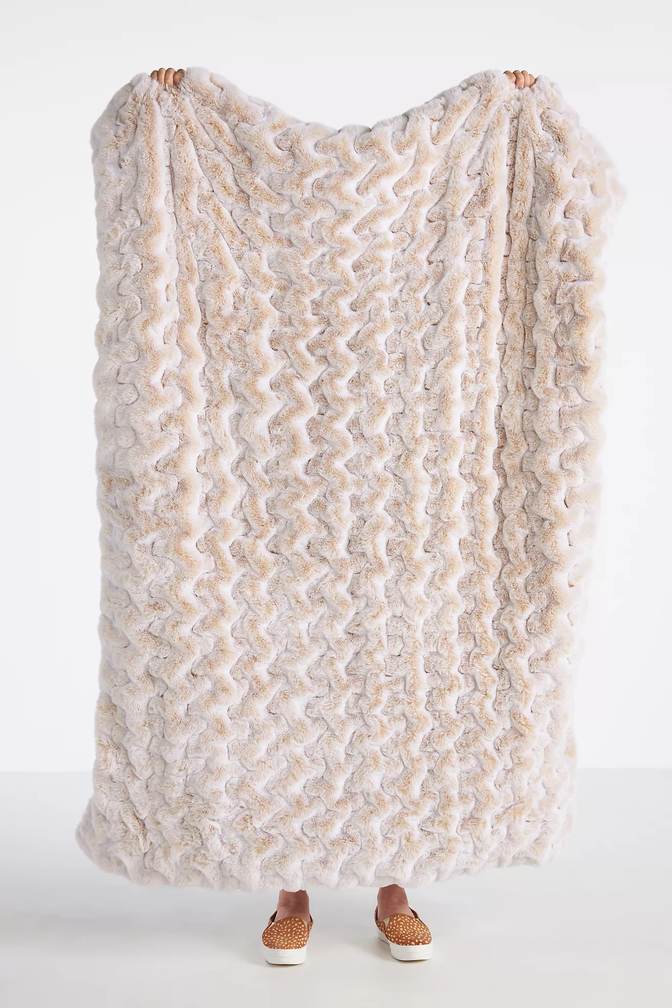 Luxe Faux Fur Throw Blanket | Anthropologie (US)