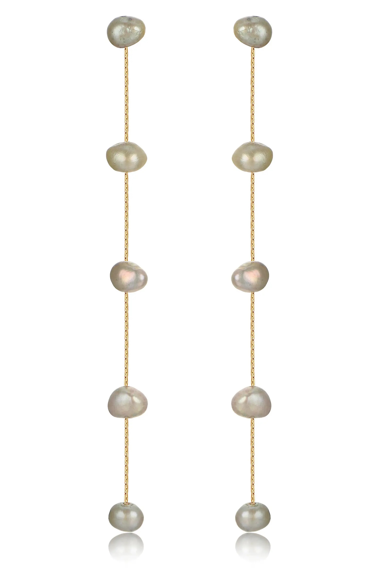 Dripping Freshwater Pearl Linear Drop Earrings (Women) | Nordstrom | Nordstrom
