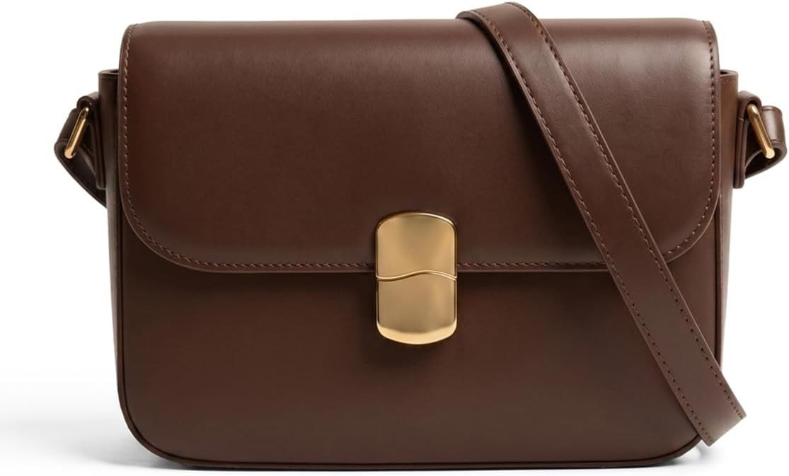 Apryl Crossbody Bags for Women - Flap Shoulder Purse - Small Handbag with Adjustable Strap Vegan ... | Amazon (US)