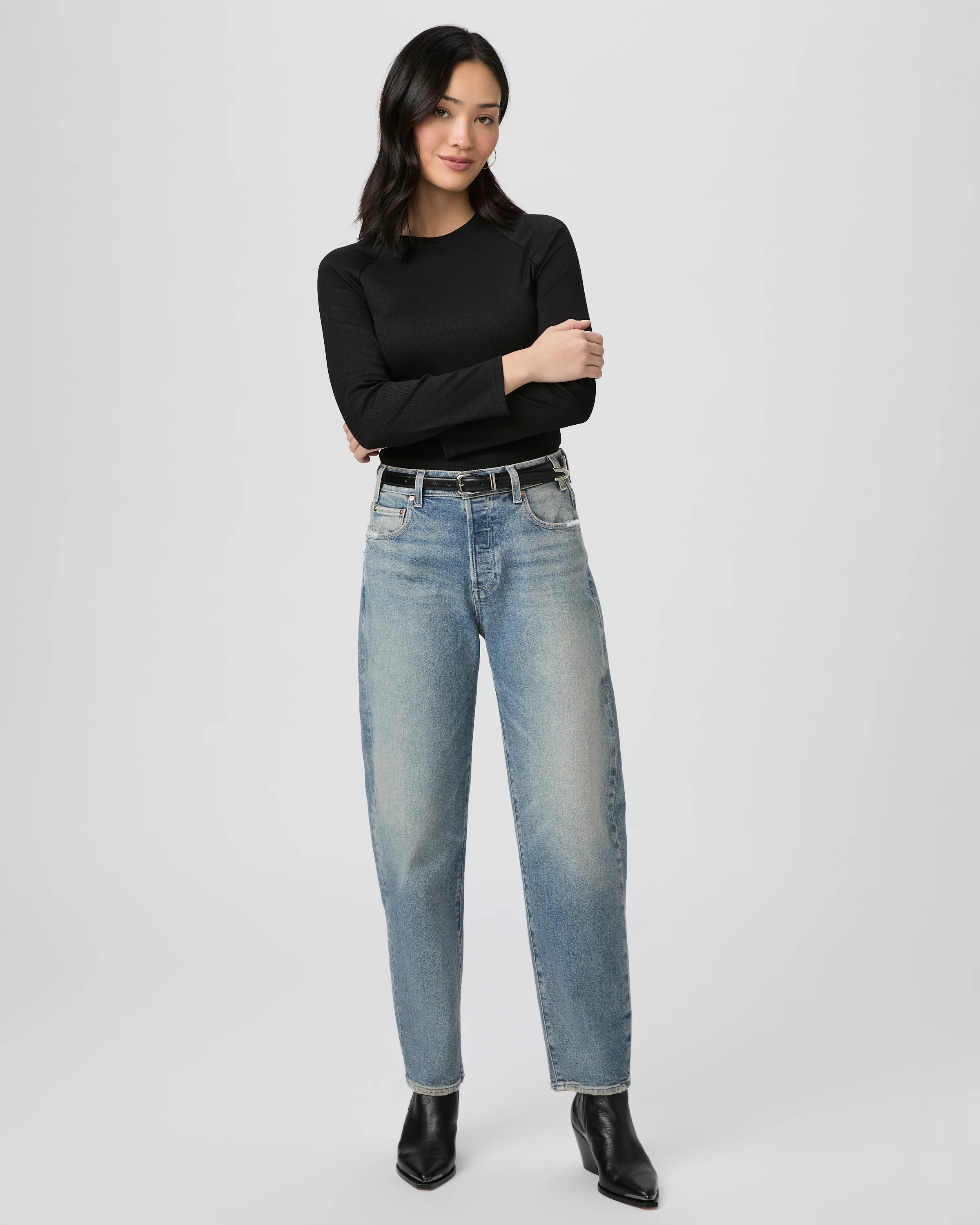 Alexis Barrel Leg Jean | Paige