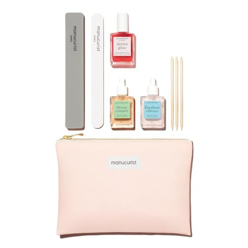 Manucurist Active Discovery Kit - Manicure Set - Nail Care Set, Vegan & Made in France: 1 Nail File, 1 Nail Buffer, 1 Cuticle Remover, 3 Wood Cuticle Pushers, 1 Active Glow, 1 Serum- Gifts for Women | Amazon (US)