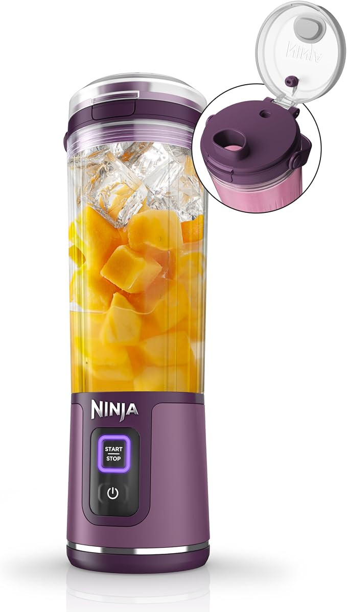 Ninja BC151PR Blast Portable Blender, Cordless, 18oz. Vessel, Personal Blender-for Shakes & Smoot... | Amazon (US)