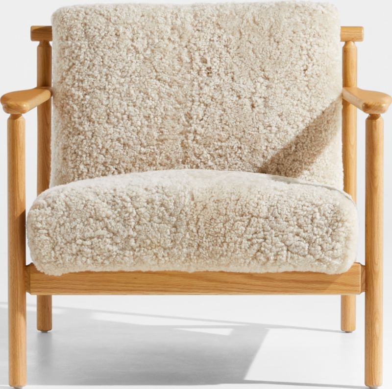 Ojai Shearling Accent Chair + Reviews | Crate & Barrel | Crate & Barrel
