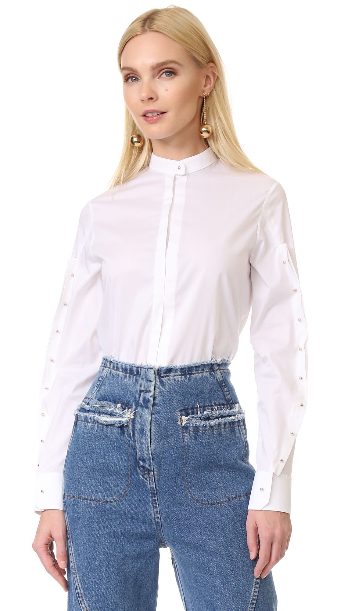 Button Sleeve Shirt | Shopbop