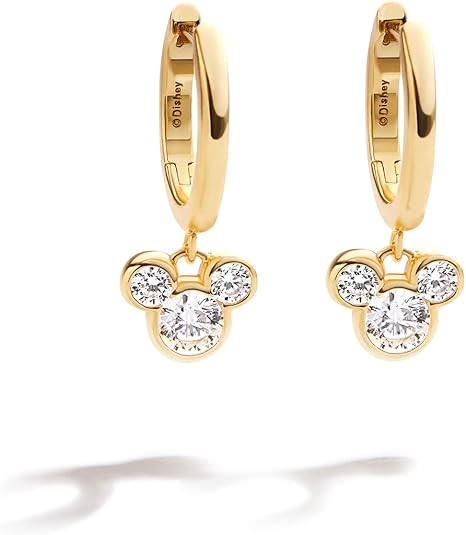 BaubleBar Disney Mickey Mouse Demi-Fine Earrings for Women - Jewelry for Disney Fans - Giftable a... | Amazon (US)