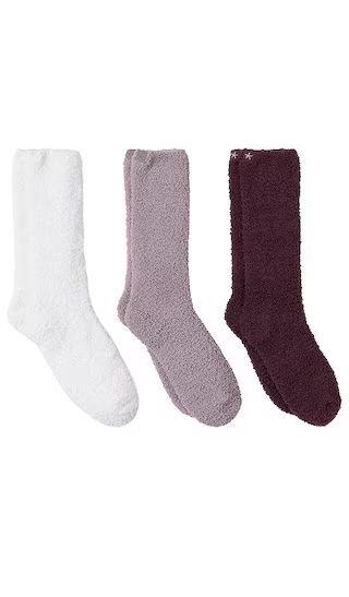 CozyChic 3 Pair Sock Set In Fig Multi | Revolve Clothing (Global)