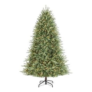 7.5 ft Merridale Balsam Fir Pre-Lit LED Artificial Christmas Tree with 1200 Color Changing Micro ... | The Home Depot