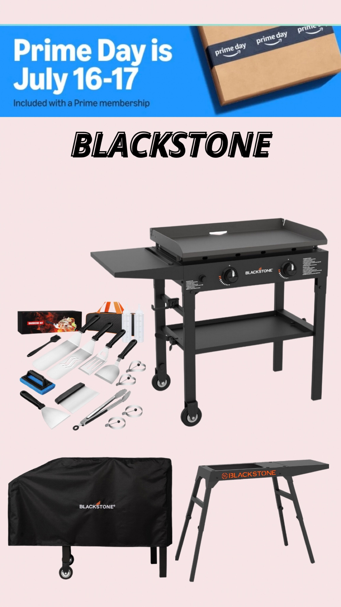 Blackstone flat top grill and accessories are on sale now for Amazon Prime Day! 

amazon must haves, amazon finds, amazon sale, prime day deals, amazon prime day, blackstone grill, blackstone griddle, blackstone cover, blackstone accessories 

#LTKSaleAlert #LTKHome #LTKMens