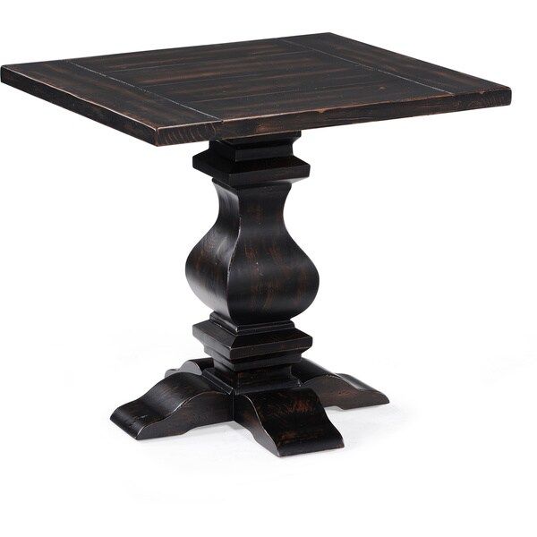 Rossington Traditional Weathered Ebony Rectangular End Table | Bed Bath & Beyond