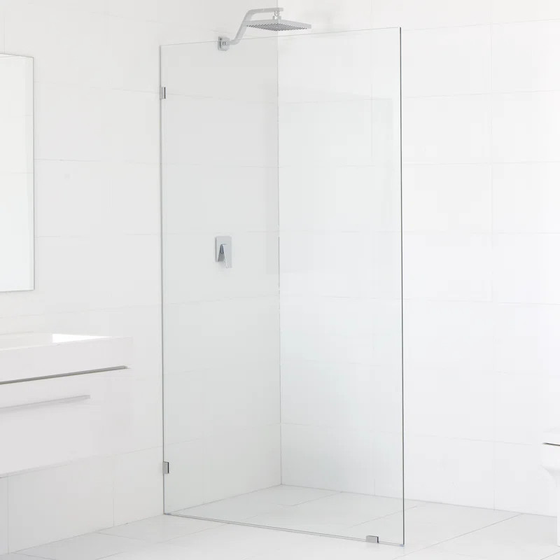 44" x 78" Frameless Fixed Glass Panel | Wayfair North America