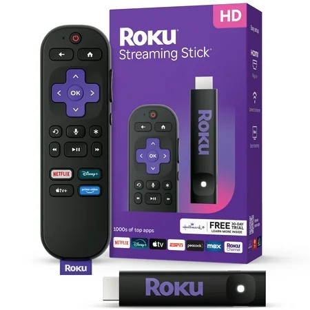 Roku Streaming Stick HD 2025 - HD Roku Streaming Device for TV with Voice Remote - Free & Live TV | Walmart (US)