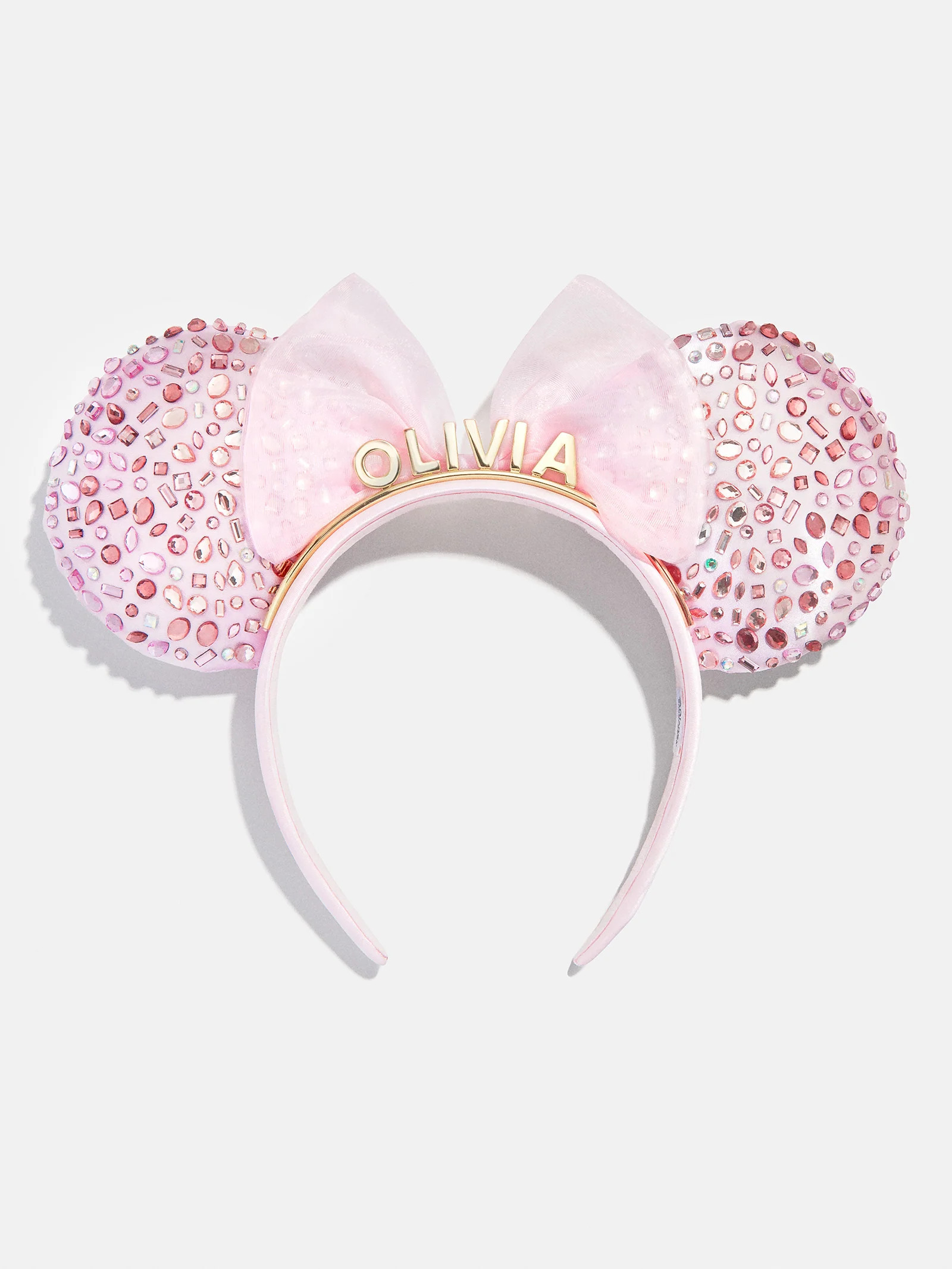 Disney Minnie Mouse Soft Pink Custom Ears Headband - Custom Soft Pink Minnie Mouse Ears | BaubleBar