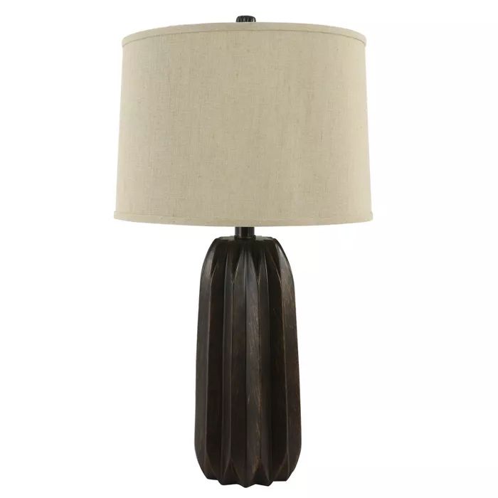 26.5" Acton Resin Table Lamp Brown - Decor Therapy | Target