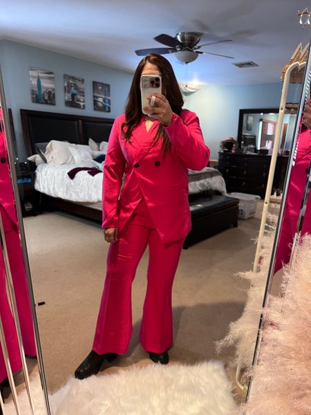 Pink power Suit from ASOS - outfit inspo for New York Fashion Week
#valentines #travel outfit 
#vacation outfits #datenight 


#LTKMostLoved #LTKstyletip #LTKSeasonal