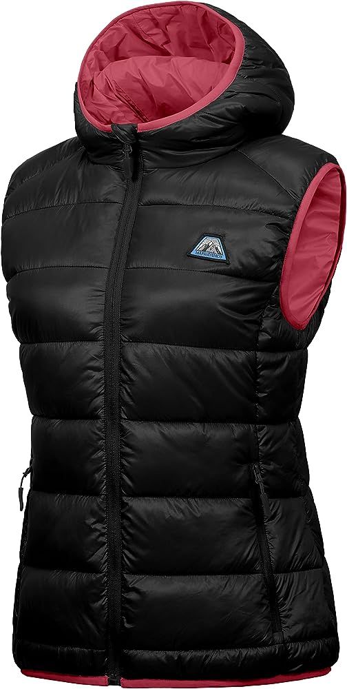 Mapamyumco Women’s Lightweight Puffer Vest with Hood, Water-Resistant Sleeveless Jacket for Hiking S | Amazon (US)