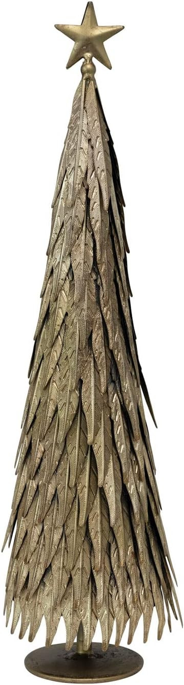 Creative Co-Op Metal Taper Holder, Antique Gold Finish | Amazon (US)