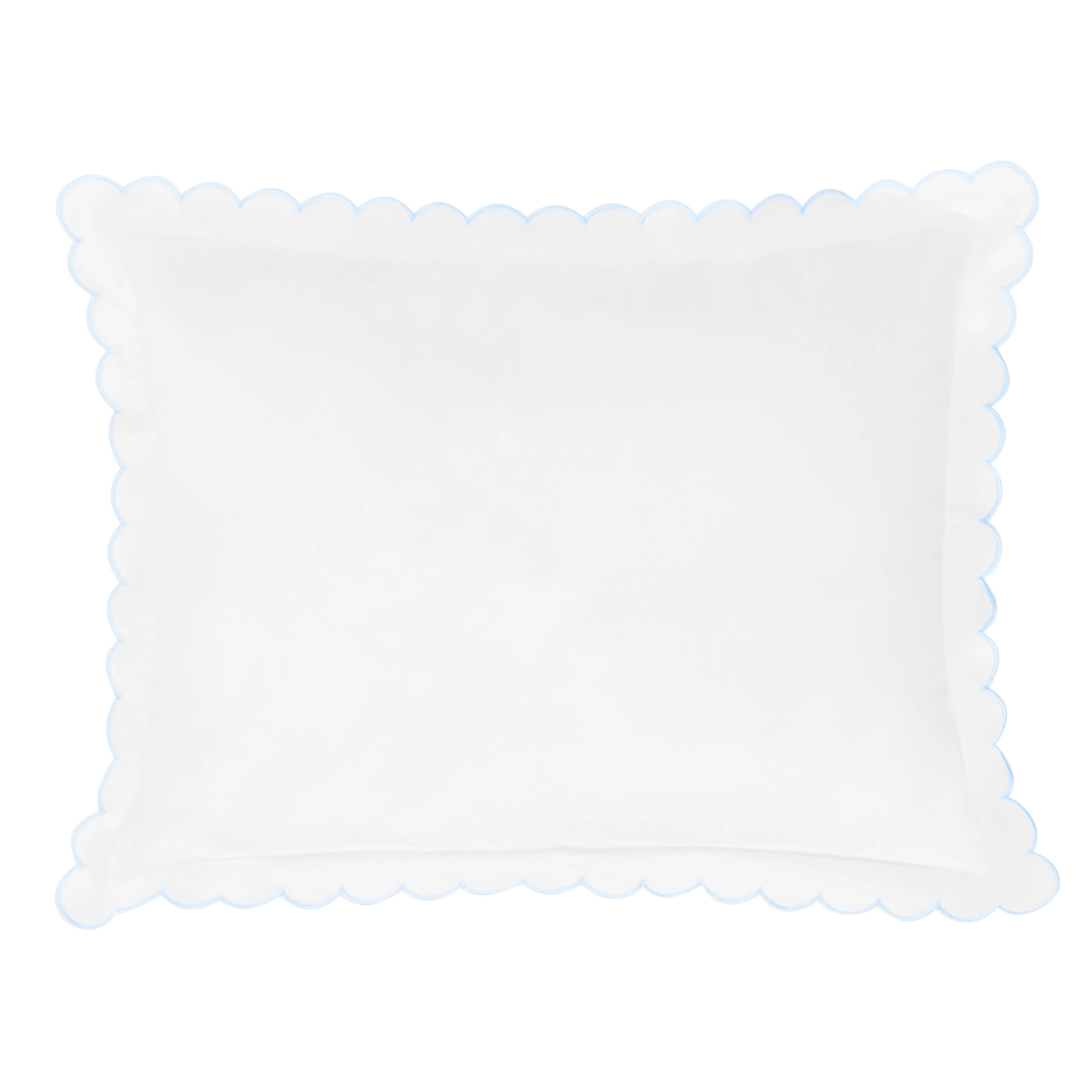 Scallop Baby Pillowcase - Sky | Little English