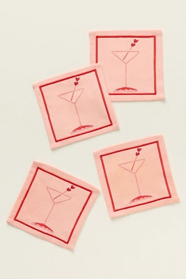 Be My Valentini Cocktail Napkins, Set of 4 | Anthropologie (US)
