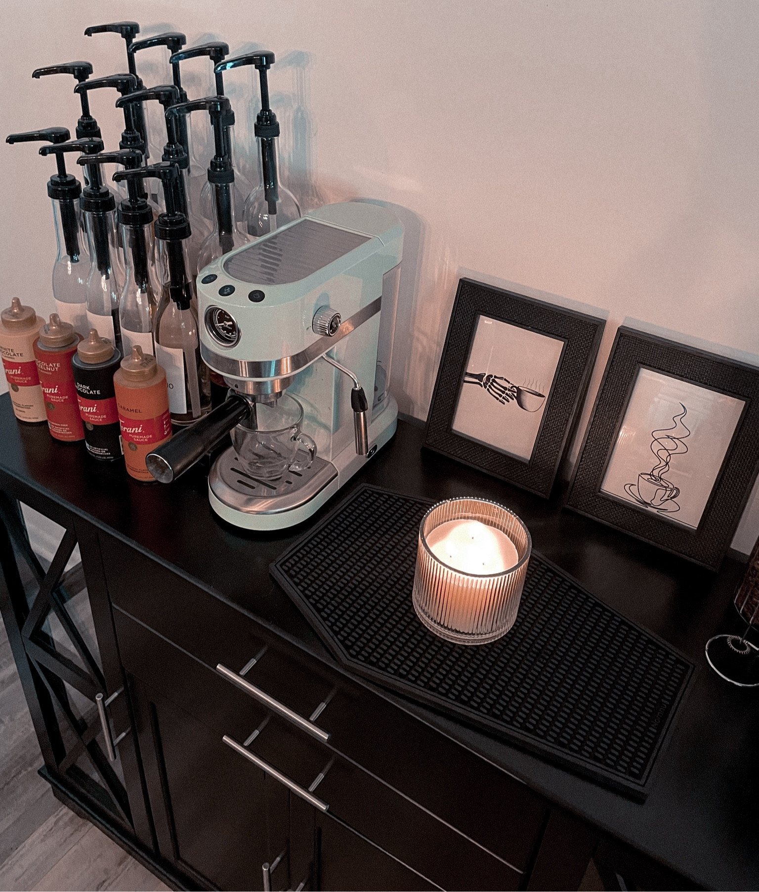 One of my Pumpkin Pecan Waffle candles broke during the move... 🎃 I put the candle in a paper bag and used a hammer to knock off the rest of the glass. 🔨 Couldn’t believe my eyes when I spotted the perfect candle holder at Target 🎯 EEK!!! I’m in love!! 💀🖤☕️

#LTKStyleTip #LTKHome #LTKFindsUnder100