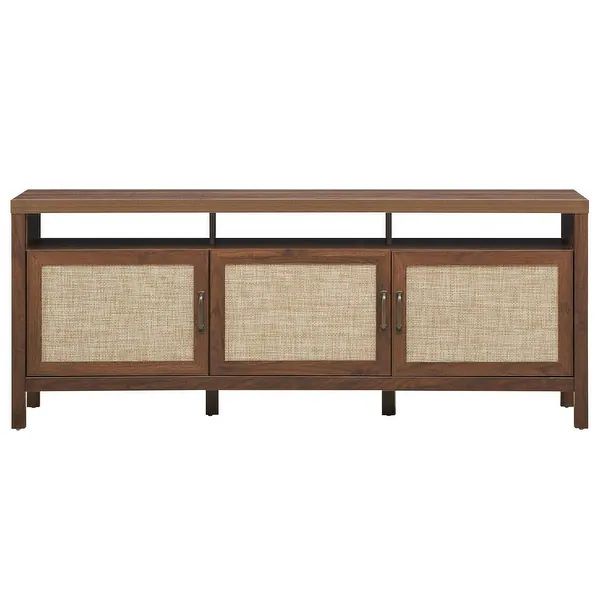 Storage TV Stand Entertainment Media Center for TV's up to 65" - Grey | Bed Bath & Beyond