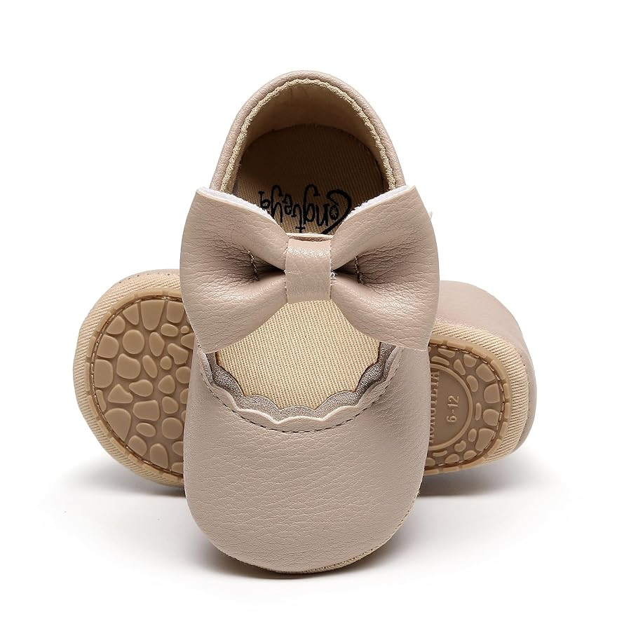 HONGTEYA Infant Baby Girls Mary Jane Flats Non Slip for Toddler First Walkers Soft Sole PU Leathe... | Amazon (US)